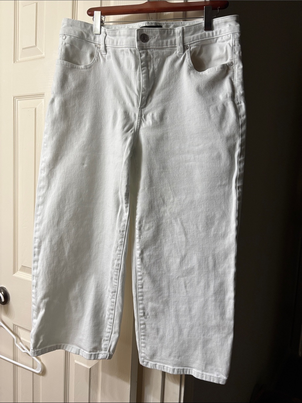 Talbots White Wide Leg Jeans